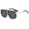 Nuevas Gafas de Sol Retro para Hombre de Moda al Aire Libre Transfronterizas Europeas y Americanas Montura Grande Populares en Internet Personalidad Tendencia 9627