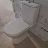 Inodoro Split de Pared Trasera y de Pie para Exportación de Fábrica, Inodoro de Sifón de Descarga Directa para Baño de Comercio Exterior, Inodoro Doméstico