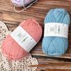 Hilo de Algodón Leche de 6 Hebras, No. 2, Multicolor, para Bufandas y Gorros Tejidos a Mano, Hilo para Tejer al por Mayor