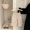 Pantalones de Forro Polar Estilo Bosque Retro para Niñas Otoño e Invierno Estilo Coreano Moda Bebé Casual Elegante Pantalones Rectos Versátiles Cálidos Largos