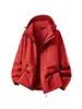 Chaqueta Softshell de una Sola Capa para Exteriores de Primavera y Otoño para Mujer, Chaqueta de Montañismo Cortavientos e Impermeable, Chaqueta Softshell de una Sola Capa para Hombre, Mismo Estilo que Luo Mo