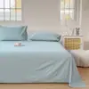 Muji Color Liso Clase A Todo Algodón Lavable Sábana Individual Pieza Única 100% Algodón Persona Individual/Doble Dormitorio Estudiantil Funda Nórdica Juego de Tres Piezas