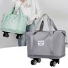 Maleta Expandible con Ruedas Universal Nueva de Gran Capacidad Bolsa con Compartimento Separado para Seco y Húmedo para Estudiantes Universitarios Bolsa para Viajes Cortos para Mujeres