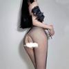 Sexy lingerie meias abertas crianças lágrima- livre tentação sexy flertando cama de seda preta atacado meias