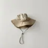 Chapéu de Sol de Verão Hexagonal Fino Yipan, Chapéu de Pescador Secagem Rápida Respirável Proteção Solar para Meninos e Meninas, Chapéu de Sol para Bebê