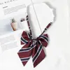 Corbata de Moño con Raíz de Pluma Sólida Uniforme JK Estilo Preppy para Mujer Camisa de Uniforme Escolar Estudiante Traje de Marinero Ropa de Graduación Moño Vino Tinto