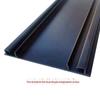 Fornecimento Direto da Fábrica Perfil de Plástico PVC Preto Largo de 102mm Ecológico Filtro de Purificação Tira de Moldura de Perfil de Plástico PVC