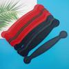 Asa de cuero PU negra al por mayor de fábrica con asa para caja de regalo, asa de cuero para equipaje, asa de cuero para accesorios, asa de embalaje