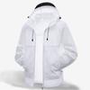 Ropa Ligera Transpirable de Verano para Hombre Anti-UV para la Piel Malla Transpirable en la Espalda Cinta Negra Ala de Sombrero Ropa de Protección Solar para Mujer