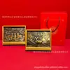 Ornaments estilo chinês banhados a ouro em cobre "Três Carneiros Trazem Prosperidade", decorações de mesa, presentes de alto padrão para clientes, atacado