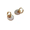 Pendientes de esmalte vintage de lujo alto para mujer, aros de diseñador, nuevos modelos populares 2026, clips para orejas y tachuelas