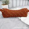 Reposacabezas de Tigre de Gama Alta, Núcleo de Almohada de Flor de Cáscara de Trigo y Hierba, Funda de Almohada Pequeña Floral Cepillada de Lino Estilo Retro Pastoral