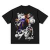 Suministro de Comercio Exterior Camisetas para Hombre, Camisetas con Estampados, Estilo Gótico Harajuku, Ropa de Calle Cruzada para Mujer de Manga Corta, Ropa de Baloncesto de Manga Larga
