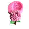Molde de silicona líquida de rosa, arcilla blanda para fondant, yeso epoxi, herramienta de modelado para decoración de automóviles