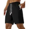 2025 Shorts de Verão Amazon Transfronteiriços Masculinos Roupa Externa Solta Nova Cor Pura Quadrado Pequeno Esportivo Casual Calças Retas
