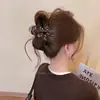 Pinza para el Cabello con Estampado de Leopardo y Flores de Estilo Nuevo 2025 para Mujer, Pinza Grande de Gama Alta para Peinados Recogidos en la Parte Trasera de la Cabeza, Pinza de Tiburón de Gran Capacidad