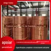 Tubo de Cobre Tp2 Desoxidação de Fósforo R410A Refrigerante Tubo de Cobre Condensação Radiador Desengorduramento e Desengorduramento de Tubo de Cobre
