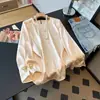 Garantía de Calidad Seda Real Antienvejecimiento Mujeres de Mediana Edad Primavera y Otoño Nuevo Estilo Chino Jacquard Retro Estilo Nacional Mejorado Camisa de Manga Larga