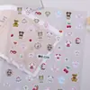 Lindas Pegatinas para Uñas de Conejo de Orejas Caídas Adhesivas Planas Suaves Conejo Lindo Pegatinas para Uñas DIY Joyería Estilo Delgado y Resistente