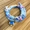 Collar para Gato Estilo Japonés Campana para Gato y Perro Collar para Mascota Grabado para Perro Collar de Cuerda para Gato Diy1 Suministros para Mascotas