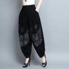 [502 recompra] talla extragrande mm300 kg de grasa mujeres de mediana edad y ancianas pantalones bombachos verano nueva madre estilo nacional