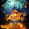Lámpara de proyección decorativa de Halloween bolsa de materiales DIY hecha a mano para niños linterna lámpara de calabaza accesorios para actividades de jardín de infantes