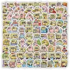 100 Pegatinas Pequeñas en Caja, Sin Repetir, Exquisitas Pegatinas DIY para Diarios, Escritorios, Cuadernos y Fundas de Teléfono