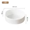 Venda Direta de Fábrica de Cinzeiros Criativos de Porcelana Branca Pura com Logotipo Personalizado, Cinzeiros Grandes de Cerâmica para Mesas de Hotel e Clube