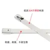 Abrazaderas de Cable de Acero Inoxidable 304 4.6 7.9mm Abrazaderas de Alambre Metálico Auto-Bloqueantes de Apriete para Uso en Exteriores, Resistentes a Altas Temperaturas y a la Corrosión