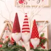 Decorações de Natal Desenho Animado Boneco Sem Rosto de Tricô Pingente Boneco Homem da Floresta Criativo Acessórios para Árvore de Natal