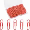 Venta Caliente Transfronteriza Caja Cuadrada de 28mm Empaque Clips de Plástico y Papel, Clips para Documentos, Clips para Exámenes al por Mayor, Clips Marcadores de Página