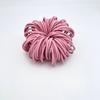 Cuerda para el cabello de 4 mm de grosor, estilo coreano, colorida, sin costuras, banda de goma elástica alta, banda para el cabello para adultos, accesorios de bricolaje para tocados