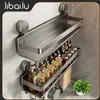 Fábrica de Origem Prateleira de Armazenamento de Cozinha Ventosa Porta-Temperos Sem Furos Montado na Parede Condimentos Itens Domésticos Montado na Parede