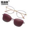 Nuevas gafas de sol ojo de gato para hombre y mujer gafas dos en uno gafas de sol polarizadas miopía imán gafas de sol montura de gafas 7015