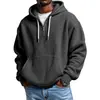 Primavera/Otoño 2026 Nueva Estación Independiente de Amazon Moda Deportiva Marca de Tendencia Sudadera con Capucha de Punto Waffle para Hombre