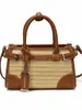 Bolso pequeño de color block de moda transfronterizo para mujer, nuevo bolso de mano de nicho de alta gama, bolso de hombro y bandolera tejido para el trabajo, moderno