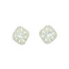 Brincos elegantes e brilhantes para banquetes, brincos quadrados de strass, moda transfronteiriça feminina, corrente de garra, brincos geométricos