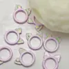 Anillo de Cuentas con Orejas de Gato DIY Cadena para Teléfono con Pintura en Spray y Laca Cadena Hecha a Mano Joyería Accesorios de Aleación Colgante Aleación de Zinc Laca