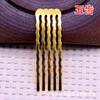 2-5026 Pente de Cabelo de Cobre Estilo Antigo Acessórios Hanfu Feito à Mão DIY Materiais para Acessórios de Cabelo Cloisonné Noiva Hanfu Azul Queimado