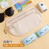 Bolsa antifurto, pochete justa para viagens internacionais, esportes e corrida, bolsa fina invisível para passaporte unissex, carteira antifurto para homens e mulheres