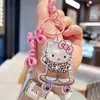 Estilo Coreano Nuevo Llavero de Gato con Estampado de Leopardo Acrílico Estilo Ins Accesorios Versátiles para Bolsos de Pareja Llavero de Coche