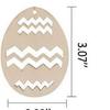 Manualidades de decoración de fiesta de Pascua transfronteriza, procesamiento de colgantes pequeños, graffiti DIY pintado a mano, pequeñas virutas de madera en blanco