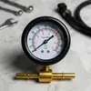 Venta Directa de Fábrica Manómetro de Presión de Combustible para Coche, Probador de Presión de Gasolina de Doble Conector, Herramienta de Medición Rápida de Presión para Reparación de Automóviles