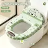 Funda popular para asiento de inodoro de cachorro a cuadros con aroma de TikTok, impermeable y adecuada para todas las estaciones