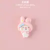 Accesorios Decorativos de Cerdo, Hipopótamo, Oso y Conejo de Dibujos Animados Pegatinas para Fundas de Teléfono DIY Accesorios de Resina