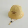 Gorro de Bebé Estilo Coreano Primavera y Otoño Delgado Lindo Oso Sombrero de Pescador Verano Exterior Protector Solar Sombrero de Sol para Bebés y Niños Pequeños