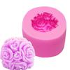 Molde de Silicone Vela Flor Bola Rosa Molde para Decoração de Bolo Fondant Chocolate Molde DIY para Assar