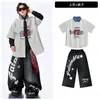Conjunto de Ropa Moderna para Niños de Street Dance Conjunto Genial de Hip Hop para Niños Ropa de Escenario Runway para Jóvenes Hip Hop