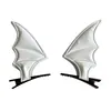 Set de Diadema y Pasador de Murciélago para Halloween Accesorios de Cuero de Pequeño Diablo Accesorios para Fiestas Festivas Accesorios para el Cabello