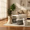 Transportín para Gatos Caja de Viaje para Mascotas Portátil Jaula para Perros al Aire Libre Mochila Cápsula Espacial Transporte en Coche Anti-Estrés